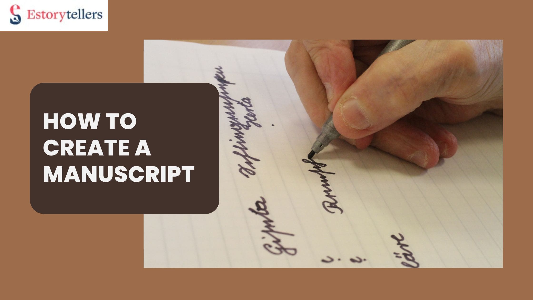 how to create a manuscript from scratch