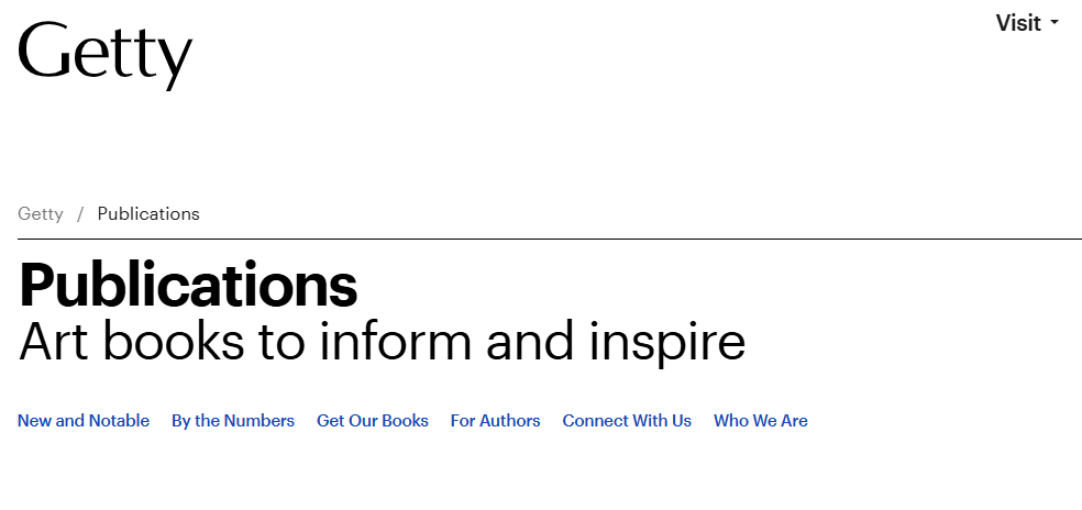 getty publications