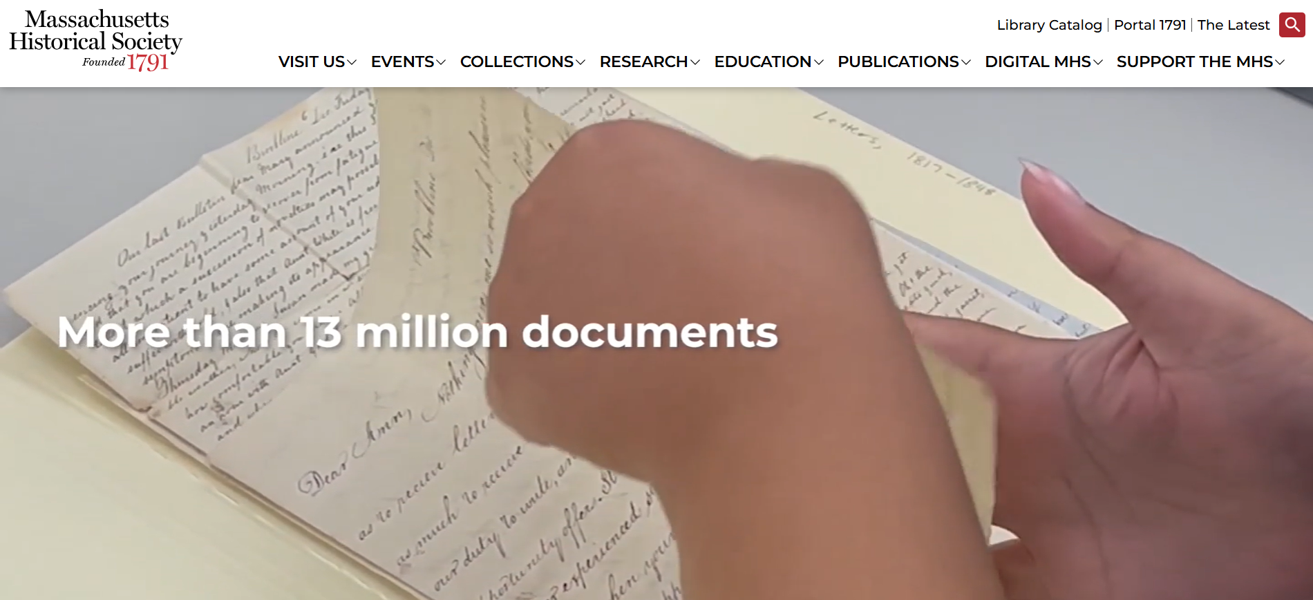 masachusetts historical society