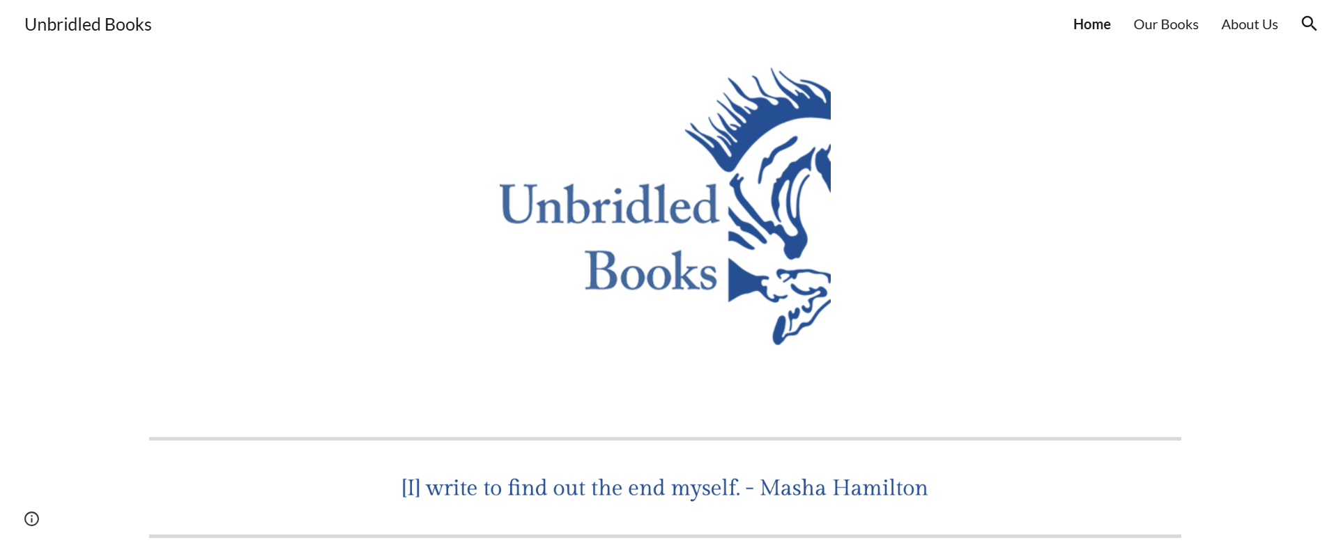 unbridled books