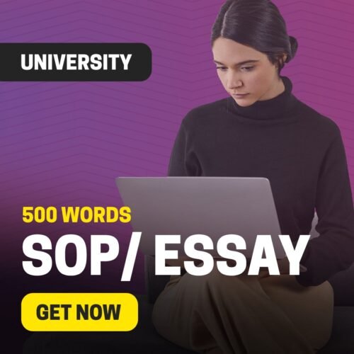 University SOP/Essay of upto 500 Words