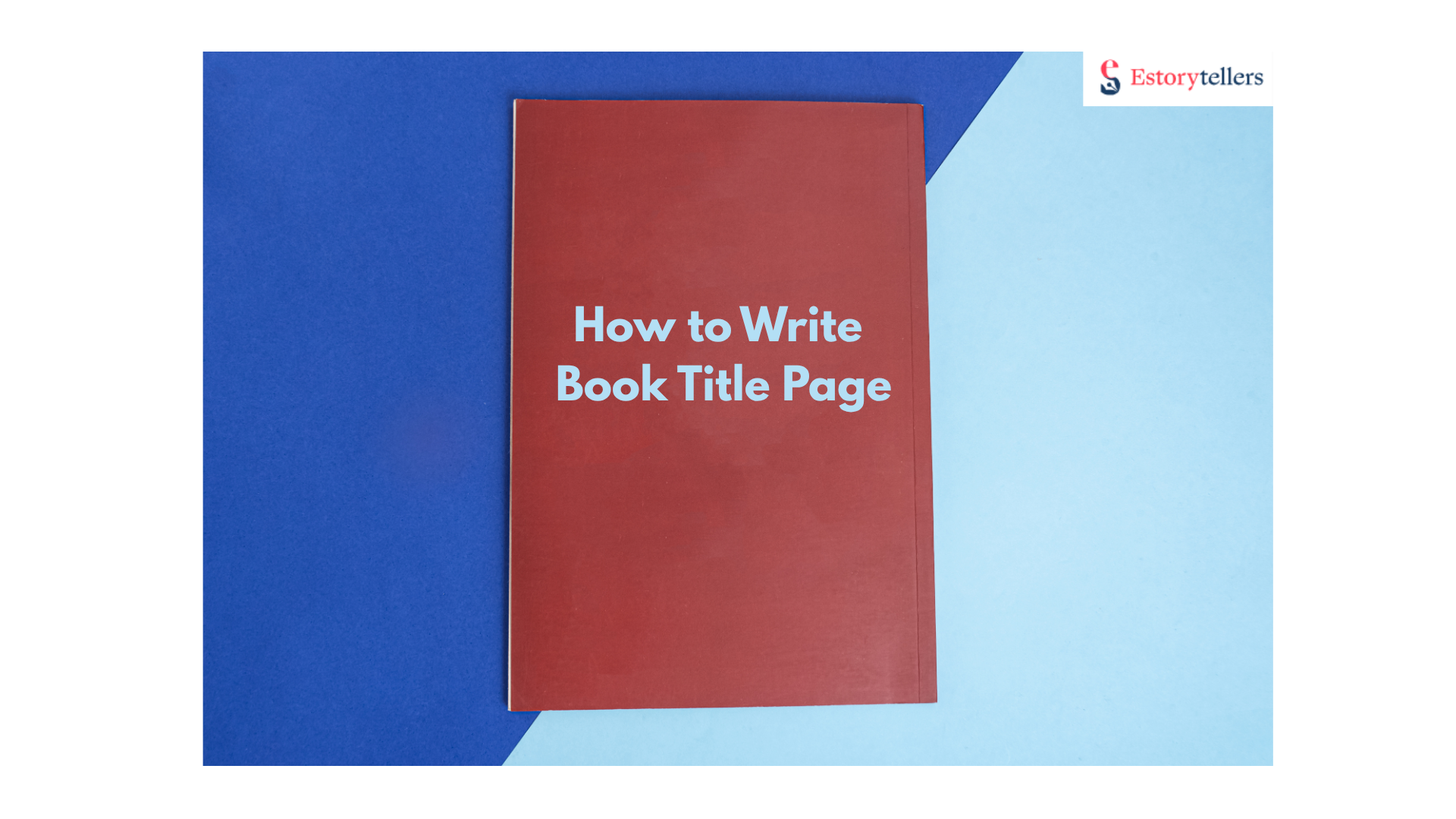 how to write a book title page